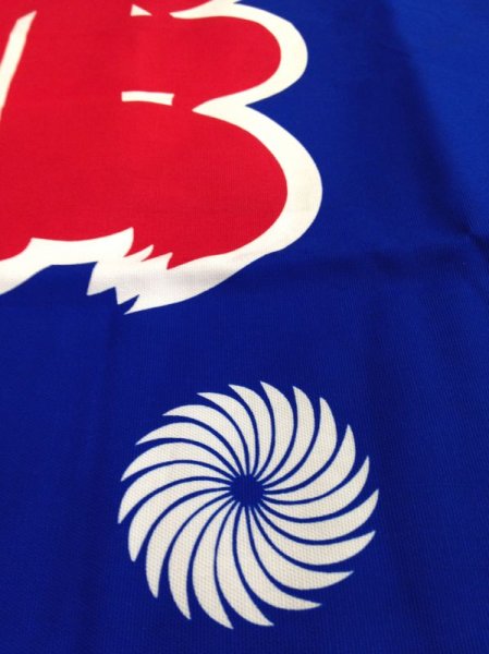 画像4: イベント向け顔料染祭り法被【大人用/青の市松】 (4)