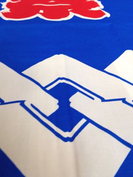 画像4: イベント向け顔料染祭り法被【大人用/青の吉原繋ぎ】 (4)