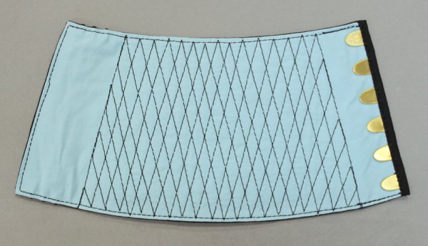 画像2: 大人用手甲【6枚甲馳・黒】 (2)