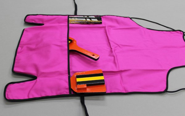 画像3: ★在庫限定★大人用リバーシブル腹掛け【ピンク/黒】 (3)