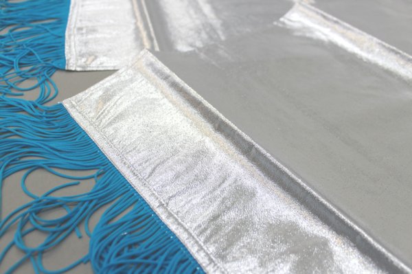 画像2: ※数量限定※よさこい半纏帯【シルバー・水色】 (2)