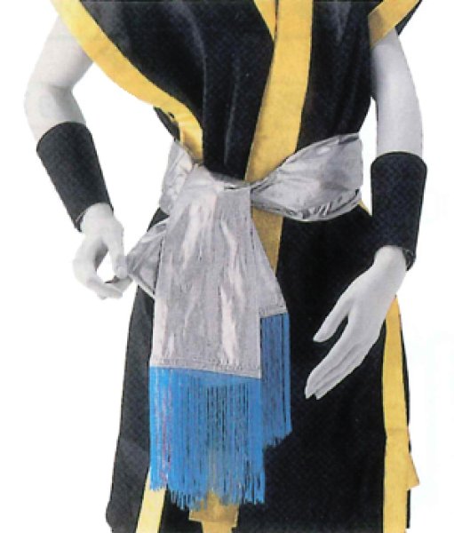 画像3: ※数量限定※よさこい半纏帯【シルバー・水色】 (3)