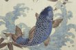 画像3: 変り織り鯉口シャツ（大人・男女兼用）【鯉と紋・生成】 (3)