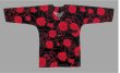 画像2: 変り織鯉口シャツ（大人・男女兼用）【赤薔薇】 (2)