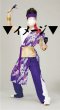 画像2: よさこいスウィングパンツ【ミドルワイドタイプ/紫×白】 (2)