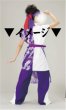 画像3: よさこいスウィングパンツ【ミドルワイドタイプ/紫×白】 (3)