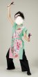 画像1: 女性用よさこい衣装【上着のみ】【牡丹のピンク系×黄緑】 (1)
