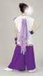 画像2: 女性用よさこい衣装【上着のみ】【オーガンジー風の紫系】 (2)
