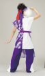 画像2: 女性用よさこい衣装【上着のみ】【藤の紫系×白】 (2)