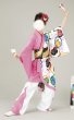 画像1: 女性用よさこい衣装【上着のみ】【桜吹雪の白系×ピンク】 (1)