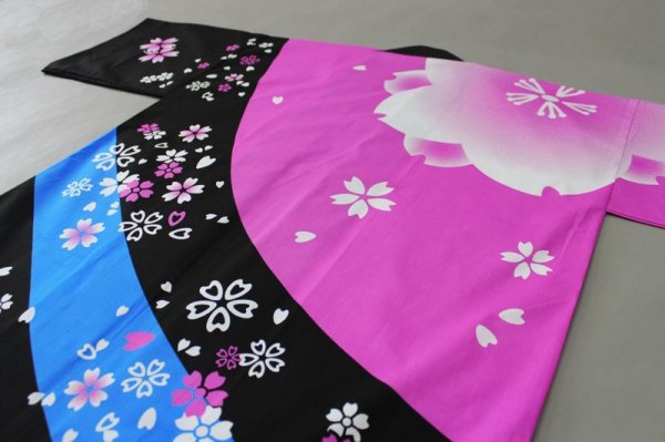 画像4: イベント向け大人用長法被【乱桜】 (4)
