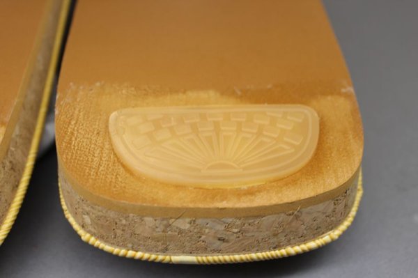 画像3: 男性用コルク底草履【白鼻緒】 #メンズ (3)