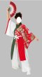画像1: 女性用よさこい衣装【上着のみ】【松と花の赤×白】※前掛け付き (1)