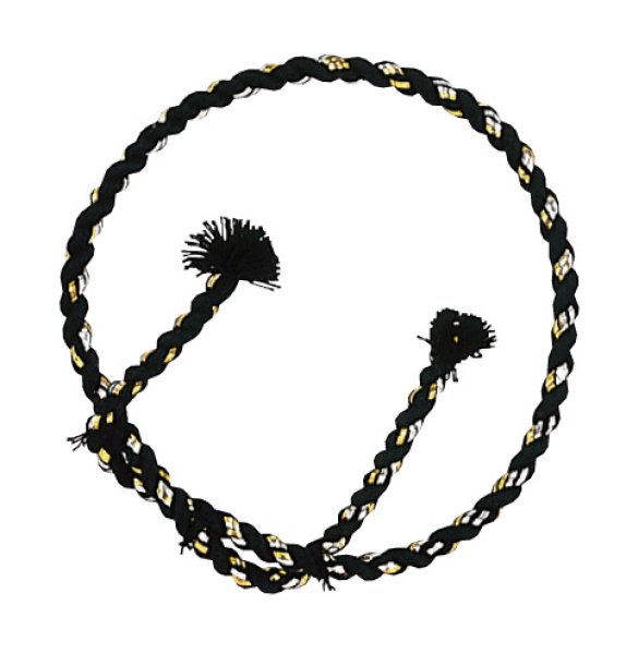 画像1: 中太結上鉢巻【5069/黒】 (1)