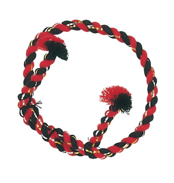 画像1: 極太結上鉢巻【赤/黒】 (1)