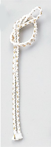 画像1: ねじり鉢巻き紐【白】 (1)