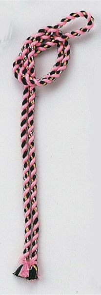 画像1: ねじり鉢巻き紐【ピンク/黒】 (1)