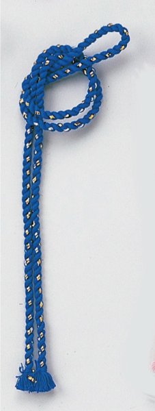 画像1: ねじり鉢巻き紐【青】 (1)