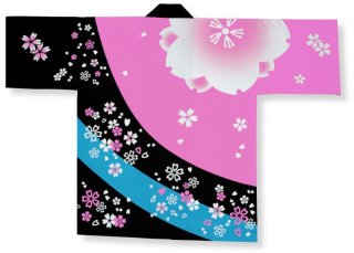 法被の既製品が安い【9494】緑黒に祭と吉原繋ぎの法被を激安通販