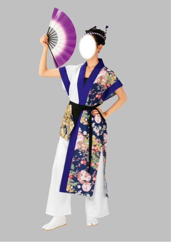 限定品】 よさこい 衣装 スウィングパンツ 白 × 紫 k匂60630 コスチューム 祭り 衣裳 取寄せ商品１点までメール便可 